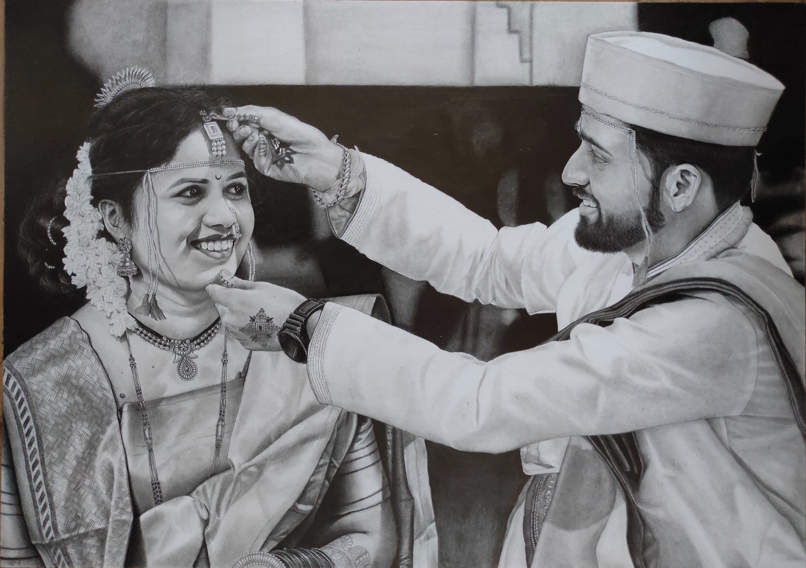 A Tender Moment — Black & White Portrait by Ruchita Akotkar