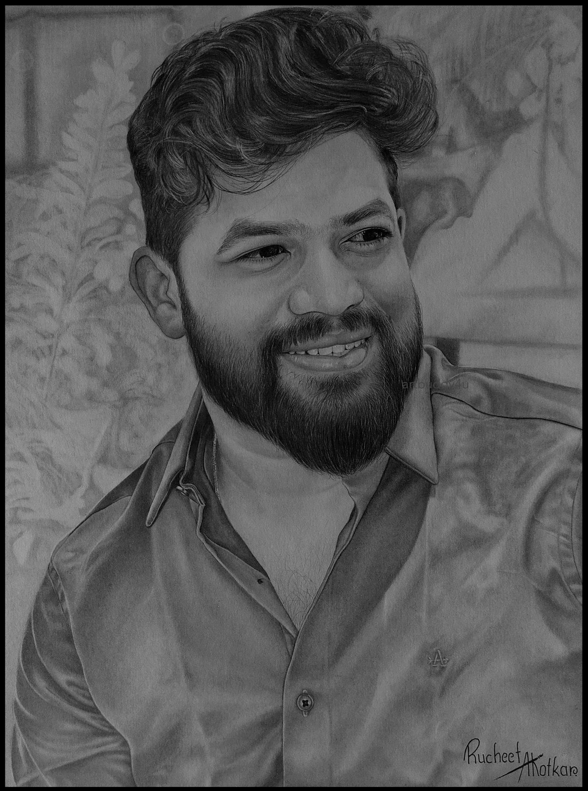 Bearded Portrait — Black & White Portrait by Ruchita Akotkar