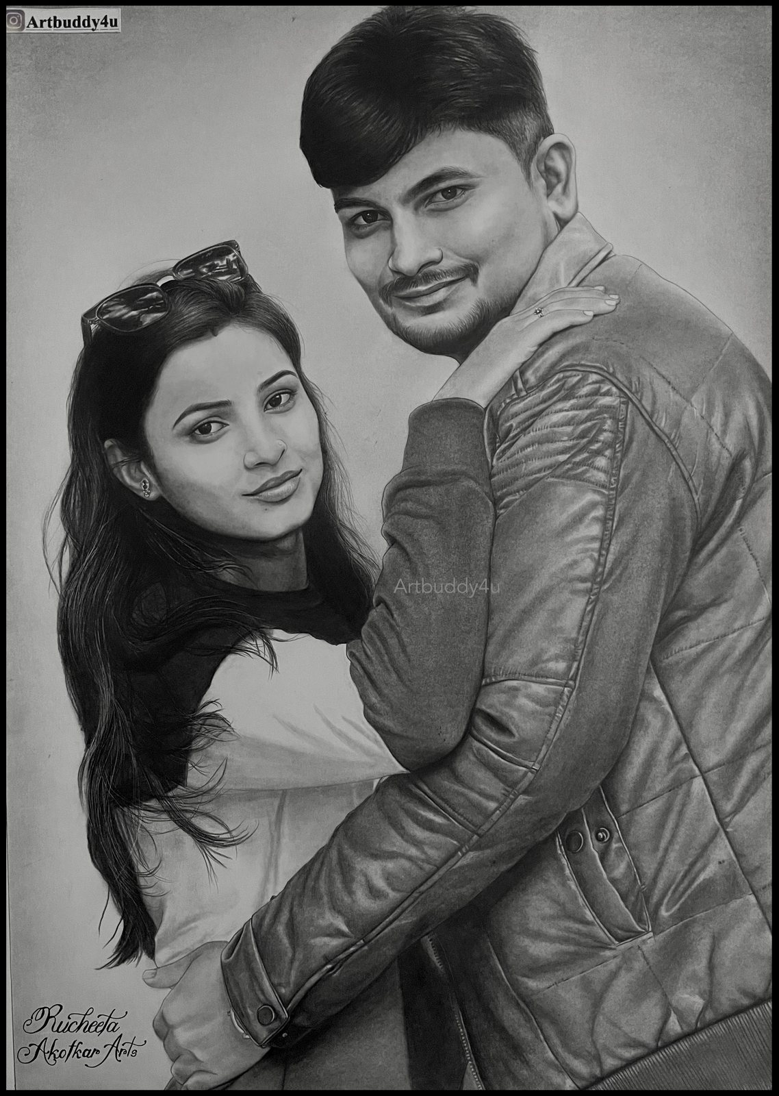 Together — Black & White Portrait by Ruchita Akotkar