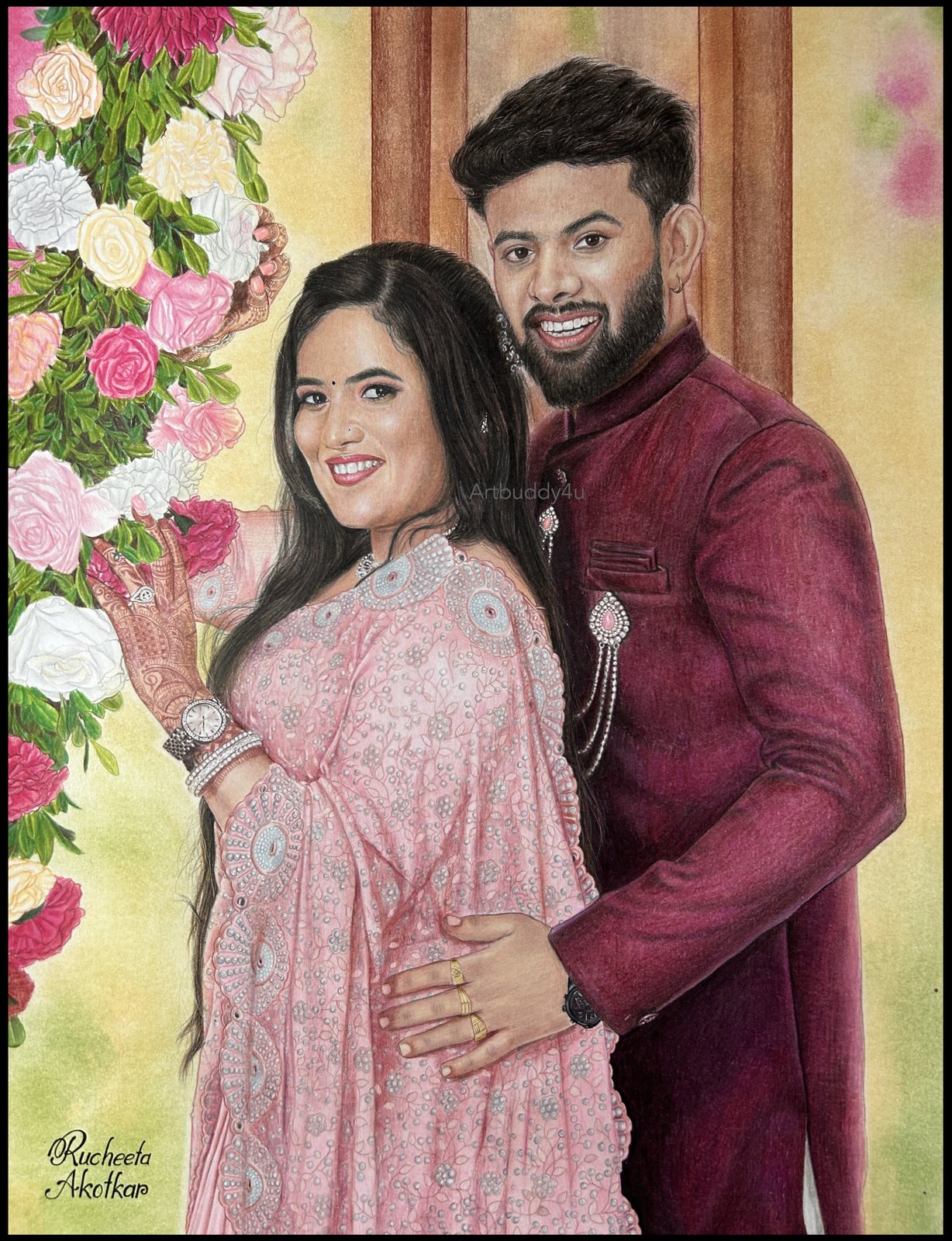 Expecting Couple — Colour Portrait by Ruchita Akotkar