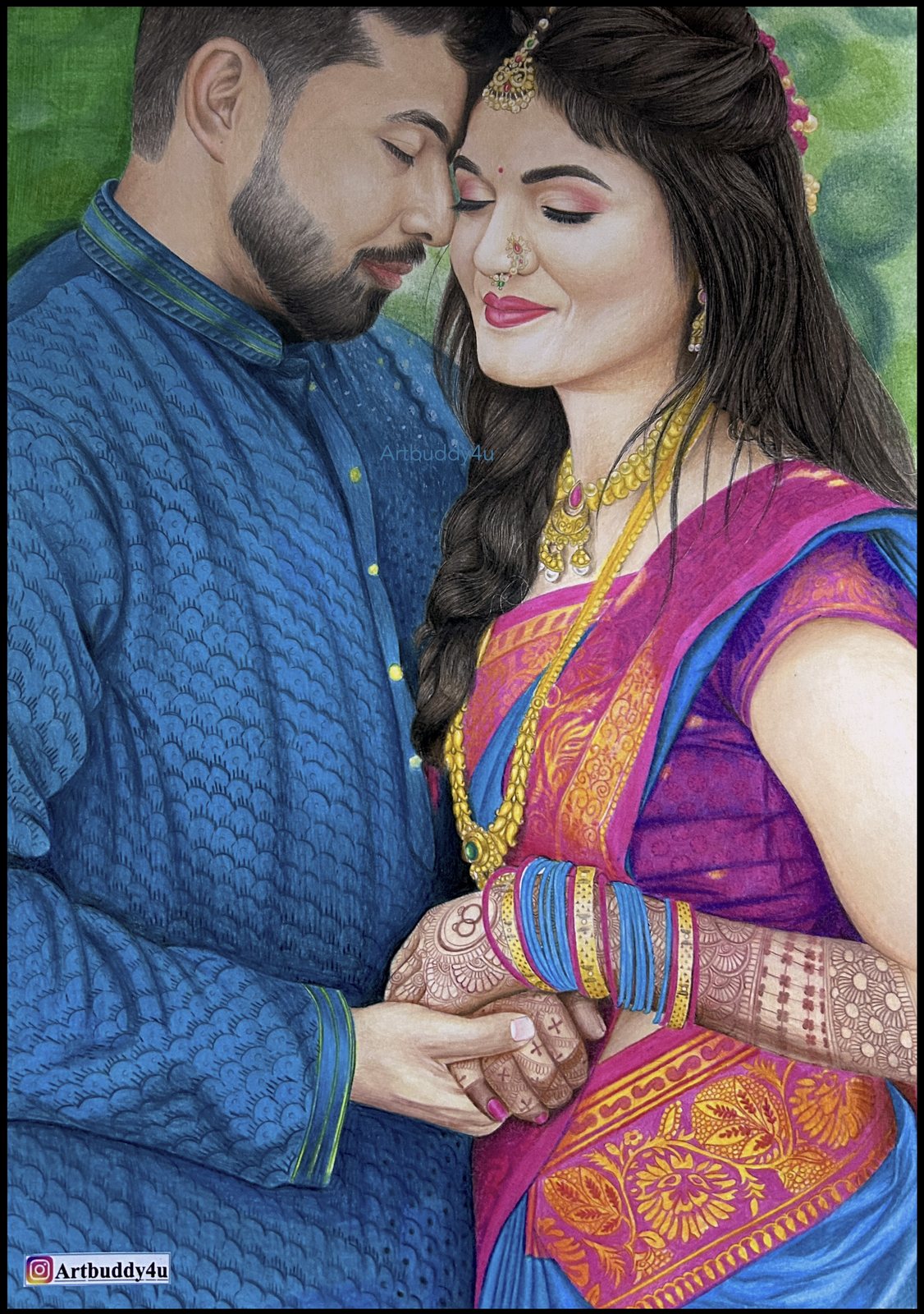 Couple Portrait — Colour Portrait by Ruchita Akotkar